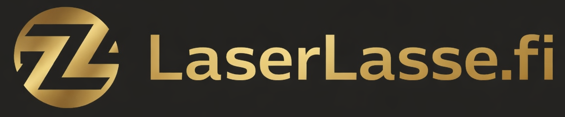 LaserLasse.fi logo Kaiverrukset ja merkkaukset laserilla logo pienempänä